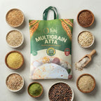 Phulka Multigrain Atta with the grains in the blend