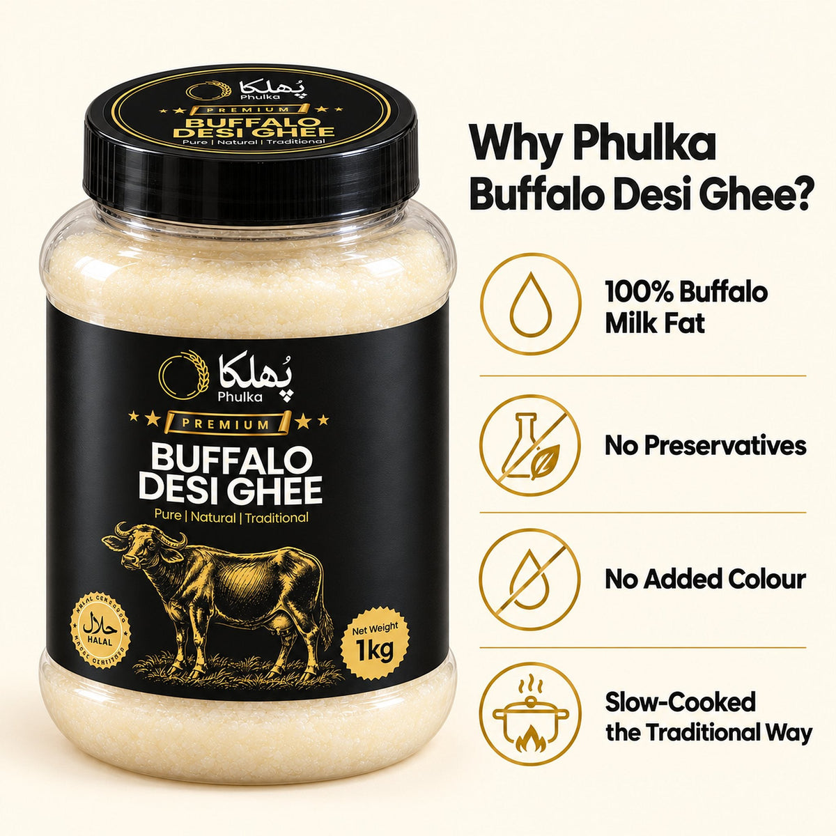 Why Phulka Buffalo Desi Ghee