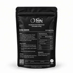 Back of Phulka Chia Seeds pouch with nutrition facts, ingredients and how to enjoy