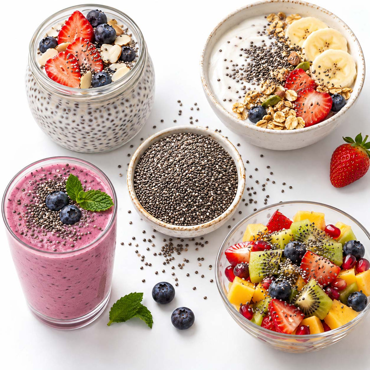 Serving ideas with Phulka chia seeds